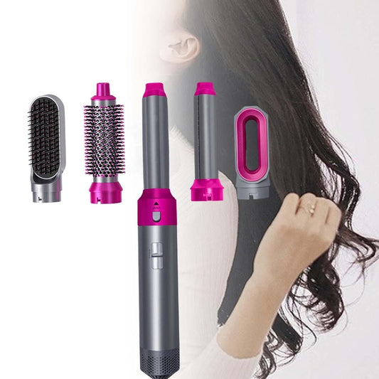 Mutli-Functional 5 IN 1 Hair Styling Tool Detachable Hot Air Brush Hair Dryer with Comb
